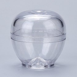 プラスチックキャンドル型  キャンドル作りツール用  リンゴの形  透明  54x54mm  穴：14mm  内径：46mm