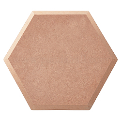 Tavole di legno mdf, stendibiancheria in argilla ceramica, strumenti per la lavorazione della ceramica, esagono, tan, 29.8x25.8x1.5cm