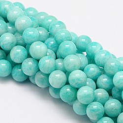 Brins ronds de perles amazonite naturel, AA grade, 12mm, Trou: 1mm, 34 pcs / chapelet, 15.74 pouce