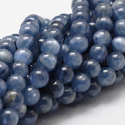 Natürliche Qualität aa Kyanit / Cyanit / Disthen Runde Perlenstränge, 4 mm, Bohrung: 1 mm, ca. 90~95 Stk. / Strang, 15.7 Zoll