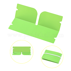 Portaoggetti portatile pieghevole in plastica con coperchio per bocca, per la bocca monouso, lime, 190x120x0.3mm