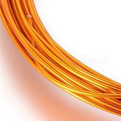 Filo di alluminio tondo, filo metallico metallico pieghevole, arancione, 12 gauge, 2mm, circa 16.4 piedi (5 m)/rotolo.