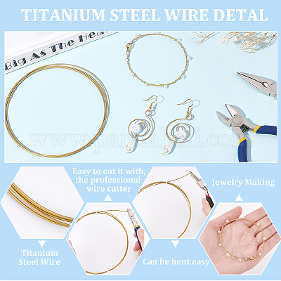 Titanium wire clearance for jewelry