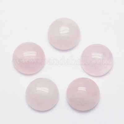 Natürlichen Rosenquarz Cabochon&nbsp;G-P393-R20-10mm-1