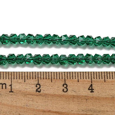 Chapelets de perles en verre électroplaqué&nbsp;GLAA-Q105-02-03-1