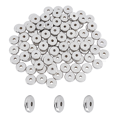 100pcs 8mm Disc Spacer Beads Stainless Steel Loose Beads 2mm Hole Metal  Beads Spacers Finding for DIY Bracelet Necklace Jewelry Making Stainless  Steel Color 
