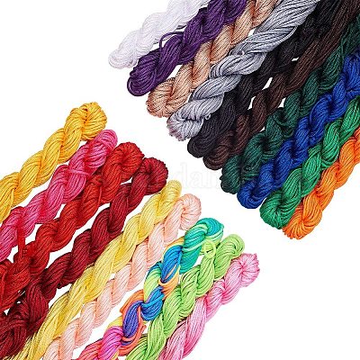 2mm Satin Nylon Cord 13 Colors for all your jewelry making