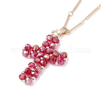 Sparkling Cross Pendant Necklace 