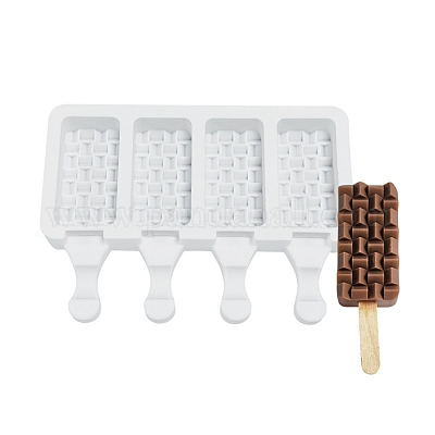 Wholesale Food Grade DIY Rectangle Ice-cream Silicone Molds 