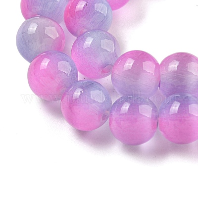 Chapelets de perles d'œil de chat&nbsp;G-K378-A07-01-1