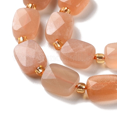 Natürliche sunstone Perlen Stränge&nbsp;G-H061-A02-01-1