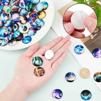 Glas cabochons&nbsp;GGLA-R040-25mm-02-1