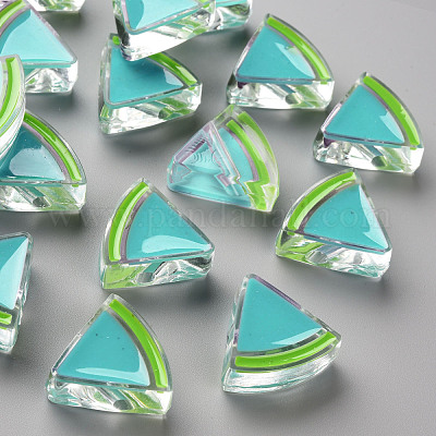 Perles acryliques émail transparent&nbsp;TACR-S155-001G-1