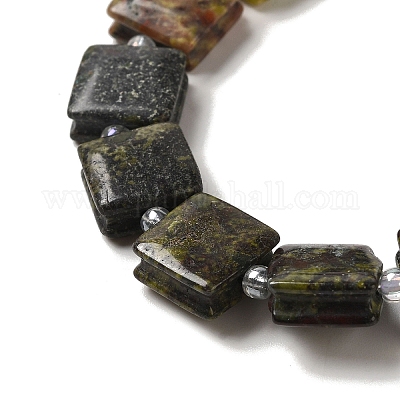 Natürliche Drachenblut Jaspis Perlen Stränge&nbsp;G-L596-A06-01-1