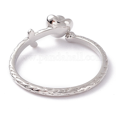 Anelli gemelli in ottone&nbsp;RJEW-P020-08P-1