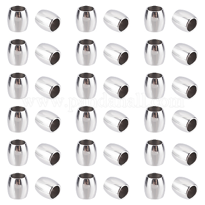 Shop UNICRAFTALE 100pcs 6mm Barrel Pattern Spacer Beads Stainless