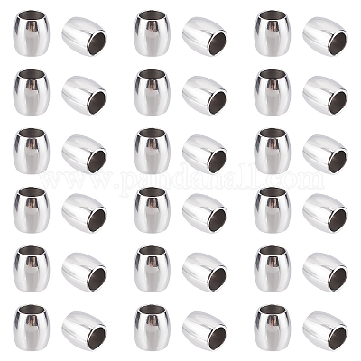 5/6/8mm Stainless Steel Spacer Beads Round Loose Spacers Bracelet