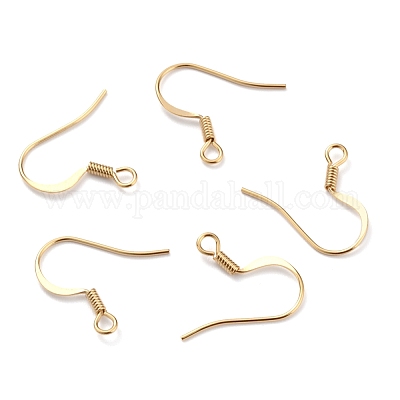 Crochets d'oreille en laiton&nbsp;KK-O131-08G-1