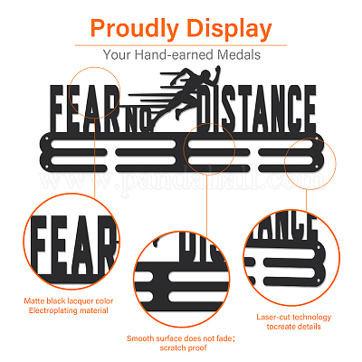 Porte-médaille de fer support mural d'affichage&nbsp;ODIS-WH0021-913-1