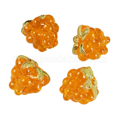 Perle di lampwork fatte a mano da 4 pz&nbsp;LAMP-TA0002-24A-1