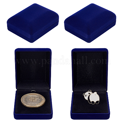 Caja rectangular de plástico para guardar medallas&nbsp;AJEW-WH0673-39C-1