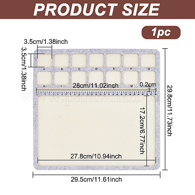 Designtafeln aus Filzperlen&nbsp;TOOL-WH0002-65-01-1