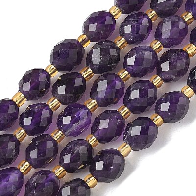 Natürlichen Amethyst Perlen Stränge&nbsp;G-F809-A32-01-1