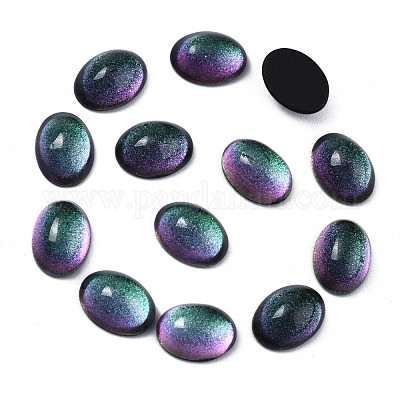 Durchscheinende k9 Glas Cabochons&nbsp;GGLA-Q084-001D-1