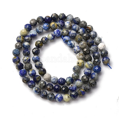 Natürlicher Lapislazuli Perlenstränge&nbsp;LS-G-RM2025-A41-4mm-B-1