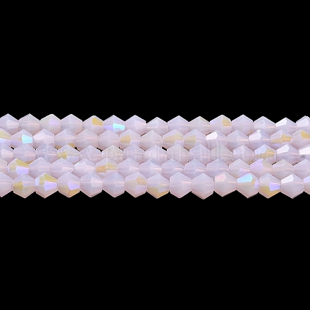Chapelets de perles en verre électroplaqué d'imitation jade GLAA-F029-J4mm-D02-1