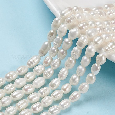 Fili di perle di perle d'acqua dolce coltivate naturali PEAR-S012-41-1