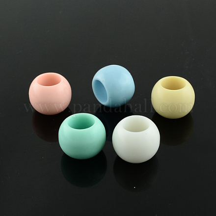 Opaque Acrylic Beads SACR-Q087A-M-1