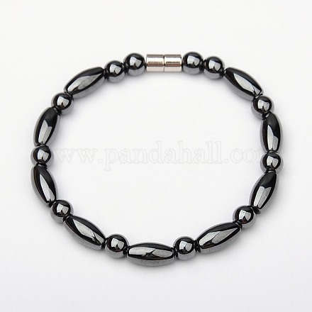 Non-Magnetic Hematite Bracelets BJEW-JB01565-1