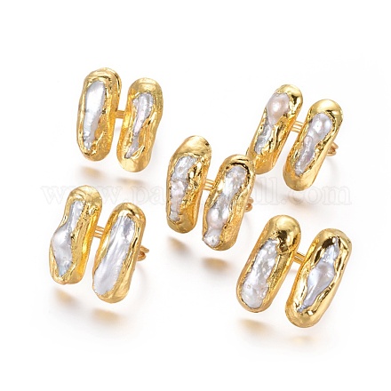 Anillos de dedo ajustables con perlas RJEW-K229-I01-1