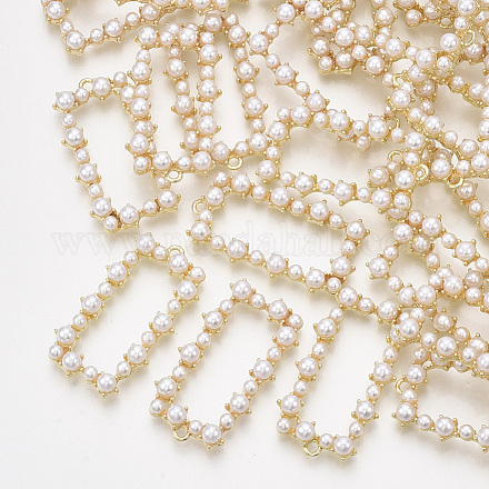 Colgantes de perlas de imitación de plástico abs PALLOY-T071-015-1