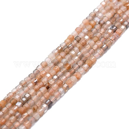 Natural Multi-Moonstone Beads Strands G-P457-B01-11-1