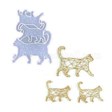 Stampi in silicone fai da te per tappetino per tazza di leopardo DIY-A034-01E-1