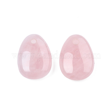 Colgantes naturales de cuarzo rosa G-N0325-15D-1