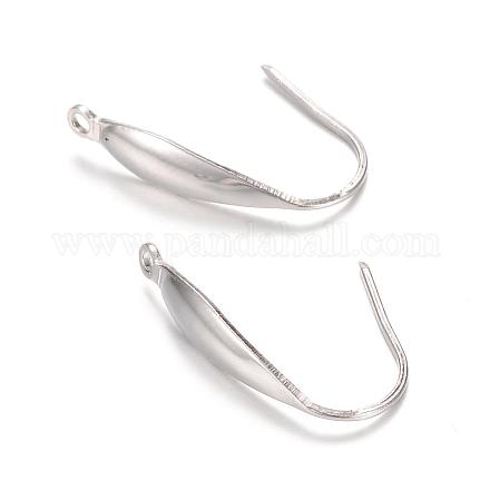 304 Stainless Steel Earring Hooks STAS-R089-02-1