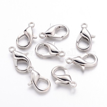Alloy Lobster Claw Clasps for Jewelry Making X-J0APY016-1