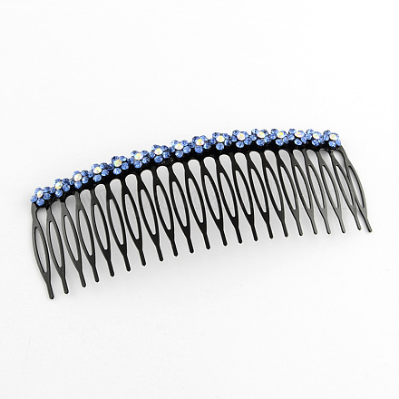 Peinados modernos de hierro para mujer con pedrería de flores. OHAR-R175-08-1