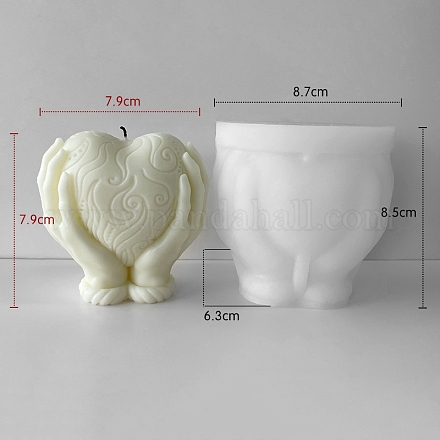 Сердце с ручными силиконовыми формами для подсвечников PW-WG37014-01-1