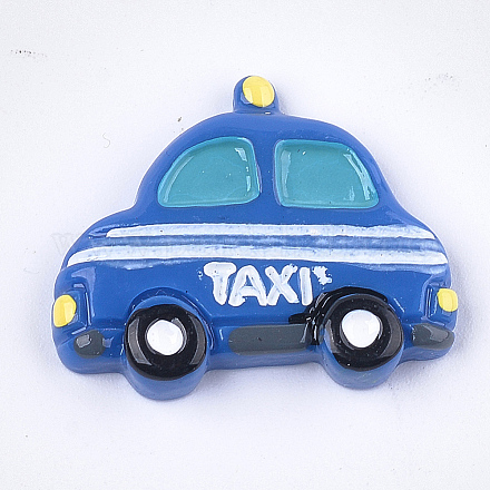 樹脂カボション  タクシー  藤紫色  22x26x5mm X-CRES-T010-139-1