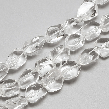 Chapelets de perles en cristal de quartz naturel G-R439-17C-1