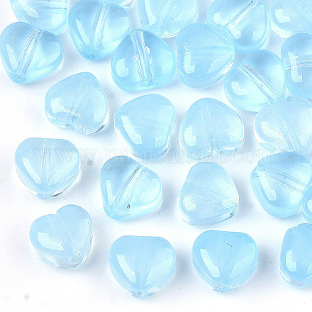 Perles de verre peintes par pulvérisation transparent GLAA-N035-02-A06-1