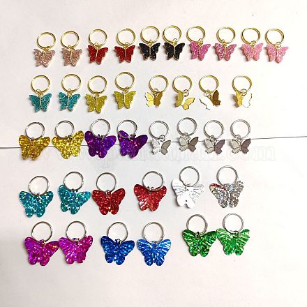 Set di accessori per capelli fai da te a tema farfalla PALLOY-PH01477-1