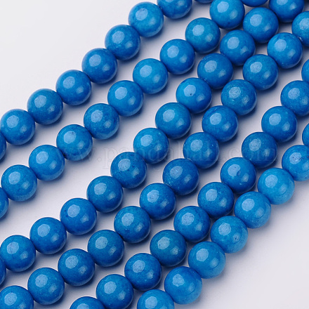 Chapelets de perles en jade Mashan naturel G-K151-10mm-10-1