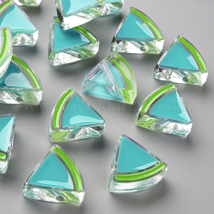 Perles acryliques émail transparent&nbsp;TACR-S155-001G-1