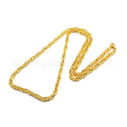 Mode 304 Edelstahl Seil-Kette Halsketten für Männer STAS-A028-N042G-L-1