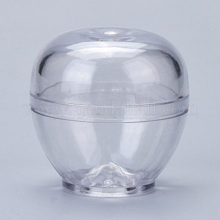 プラスチックキャンドル型  キャンドル作りツール用  リンゴの形  透明  54x54mm  穴：14mm  内径：46mm DIY-I035-11-1